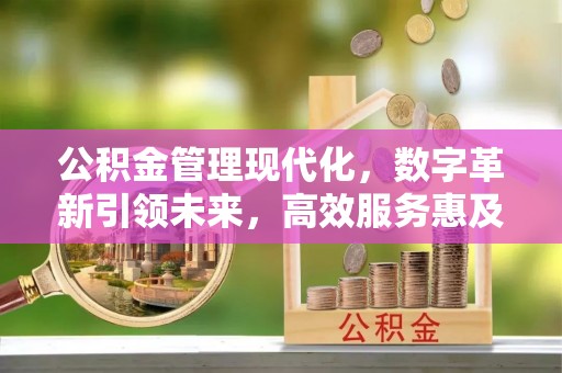 增城公积金管理现代化，数字革新引领未来，高效服务惠及民生