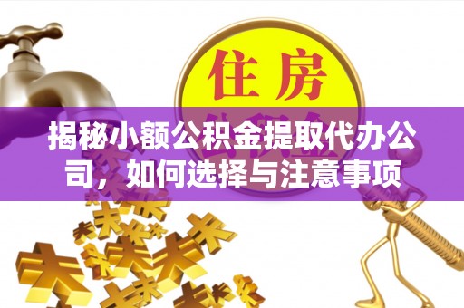 增城揭秘小额公积金提取代办公司，如何选择与注意事项