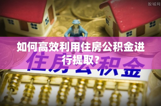 增城如何高效利用住房公积金进行提取？