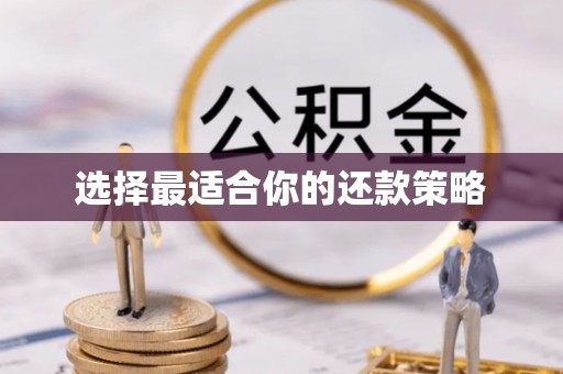 增城选择最适合你的还款策略