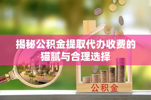 增城揭秘公积金提取代办收费的猫腻与合理选择